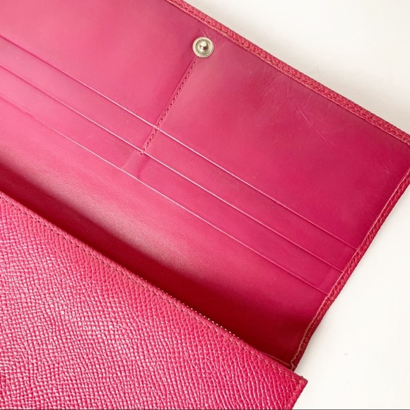 Loewe Magenta Leather Zip Bifold Wallet - Picture 6 of 11